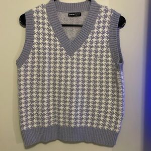 Houndstooth Sweater Vest